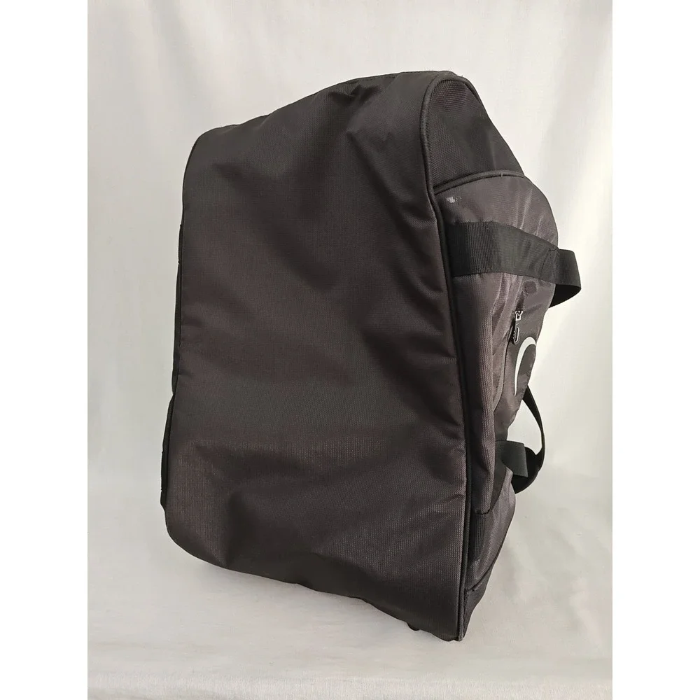 Nike Duffel Bag Black TC0241-010‎ Embroidered Logo Travel shoe Garage with strap